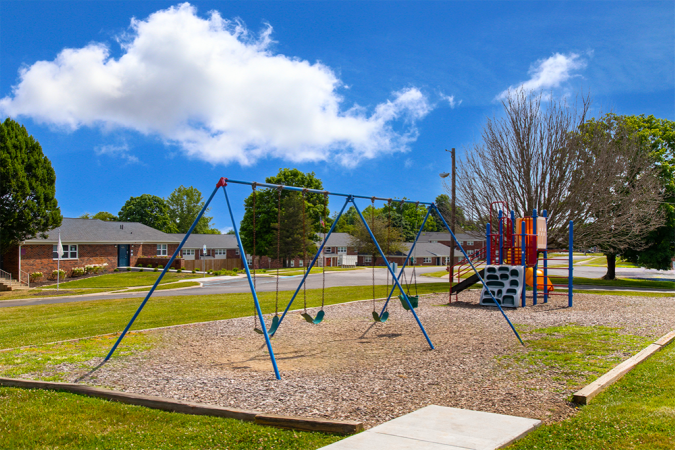 Playground with swings